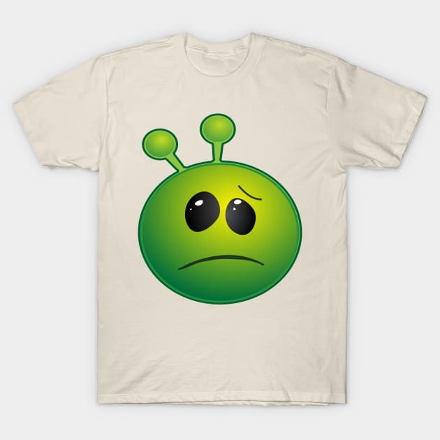 Funny Alien Monster ET Extraterrestrial Martian Green Man Emoji for Women, Men and Kids 5 T-Shirt by PatrioTEEism